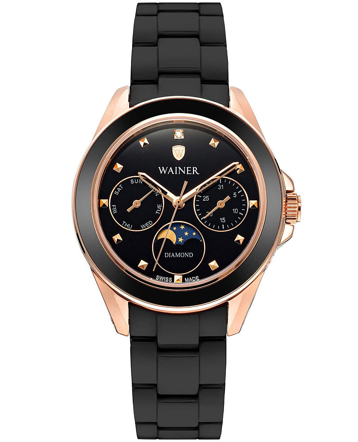 Часы Wainer Diamond WA.18040-E — женские, черный