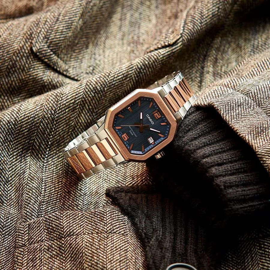 Часы Casio Collection MTP-B195RG-2A — кварцевые, сталь металл