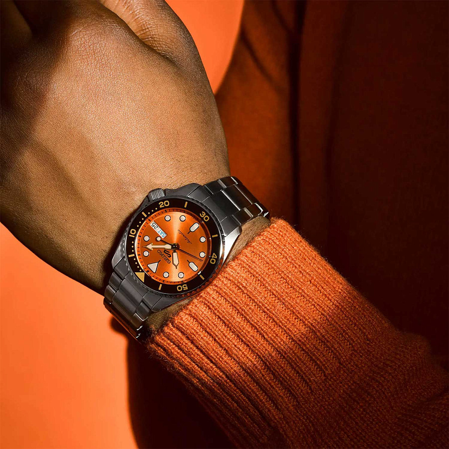 Часы Seiko 5 Sports SRPK35K1 — мужские, серебристый
