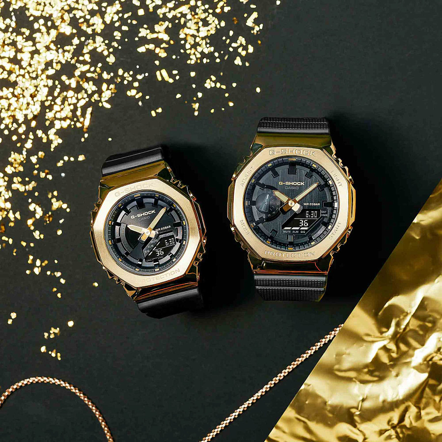 Часы Casio G-Shock GM-S2100GB-1ADR (GM-S2100GB-1A) — черный, электронные