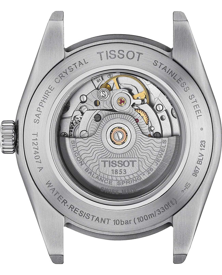 Часы Tissot Gentleman Powermatic 80 Silicium T127.407.16.051.01 — сталь металл, Швейцария