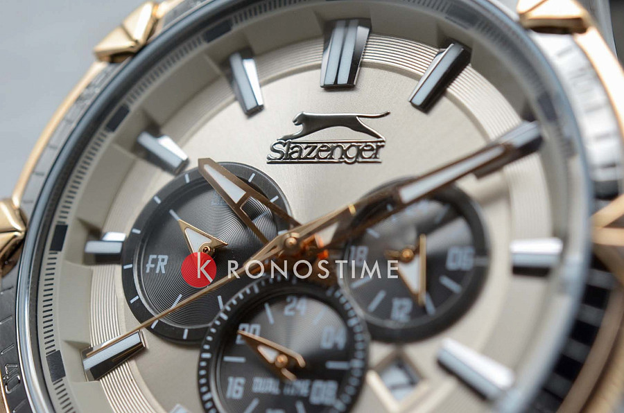 Часы Slazenger Multifunction SL.09.2035.2.03 — суперметалл с ip покрытием, мужские