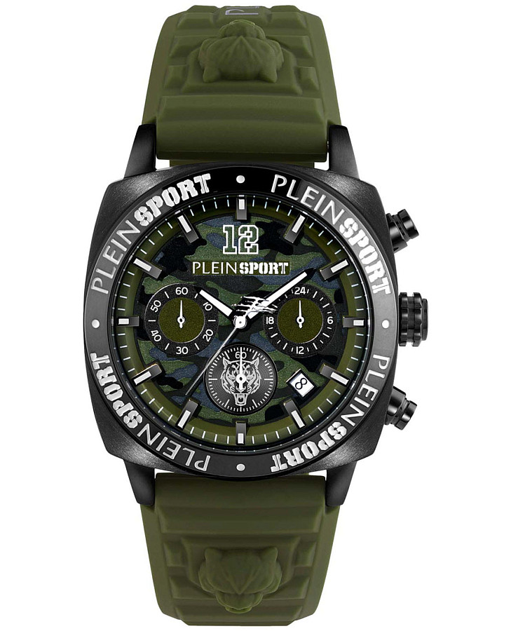 Часы Plein Sport Wildcat PSGBA0223 — мужские, зеленый