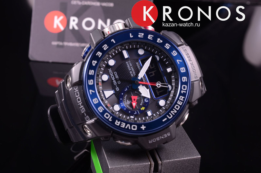 Часы Casio G-Shock GWN-1000B-1B — силикон, мужские