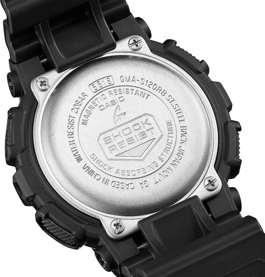 Часы Casio G-Shock GMA-S120RB-1ADR (GMA-S120RB-1a) — Япония, электронные