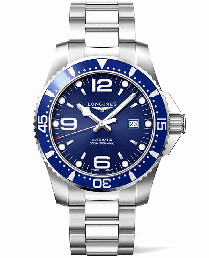 Часы Longines HydroConquest L3.841.4.96.6 — мужские, синий