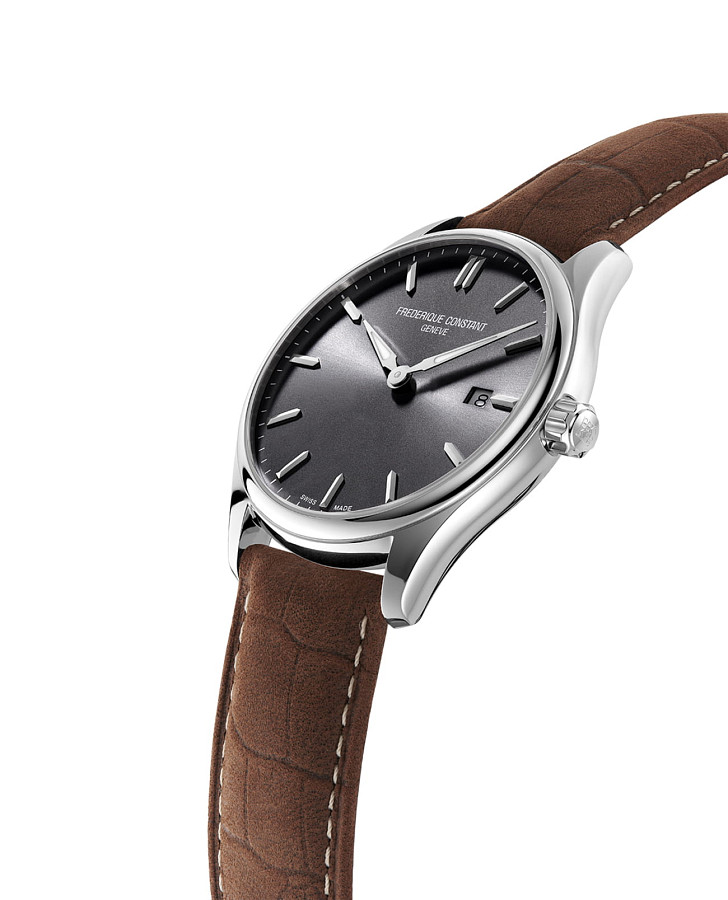 Часы Frederique Constant Classics Quartz FC-220DGS5B6 — кварцевые, сталь металл