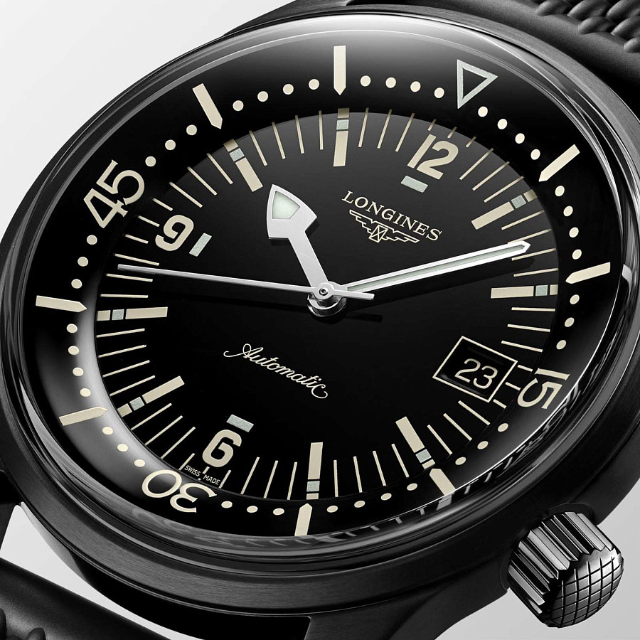 Часы Longines Legend Diver Watch L3.774.2.50.9 — каучук, мужские