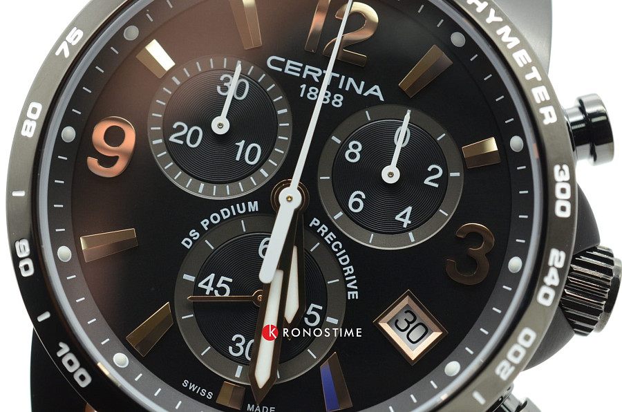 Часы Certina DS Podium Chronograph 1/10 sec C034.417.36.057.00 — Швейцария, кварцевые