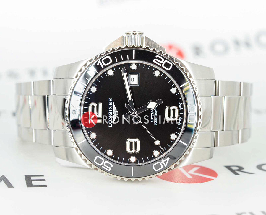 Часы Longines HydroConquest L3.781.4.56.6 — механические, металл сталь керамика
