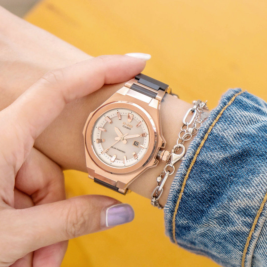 Часы Casio Baby-G MSG-S500CG-1ADR (MSG-S500CG-1A) — кварцевые, сталь металл