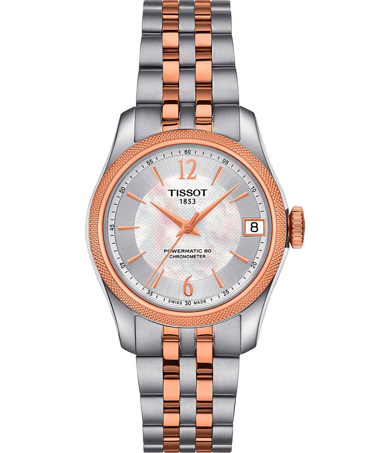 Часы Tissot Ballade Powermatic 80 COSC Lady T108.208.22.117.01 — женские, перламутровый