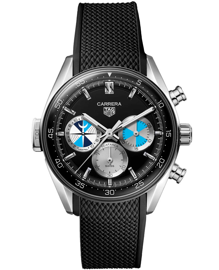 Часы TAG Heuer Carrera Chronograph Seafarer X Hodinkee CBS2014.FT6293 — мужские, черный