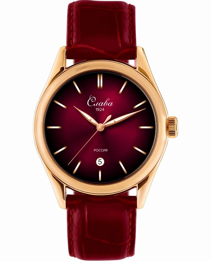 Часы Слава Сенат 2493524/300-2115 — мужские, красный