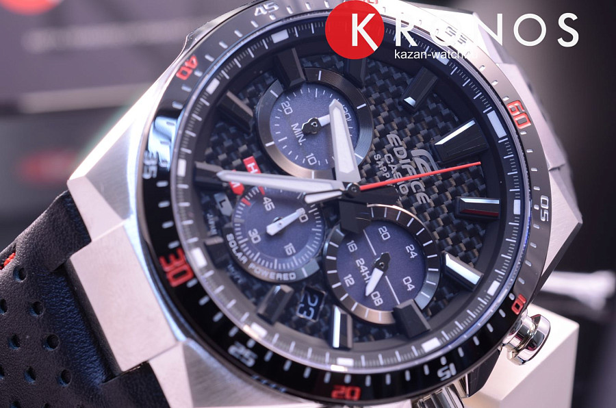 Часы Casio Edifice EFS-S520CBL-1A — автокварц (кинетик), металл сталь