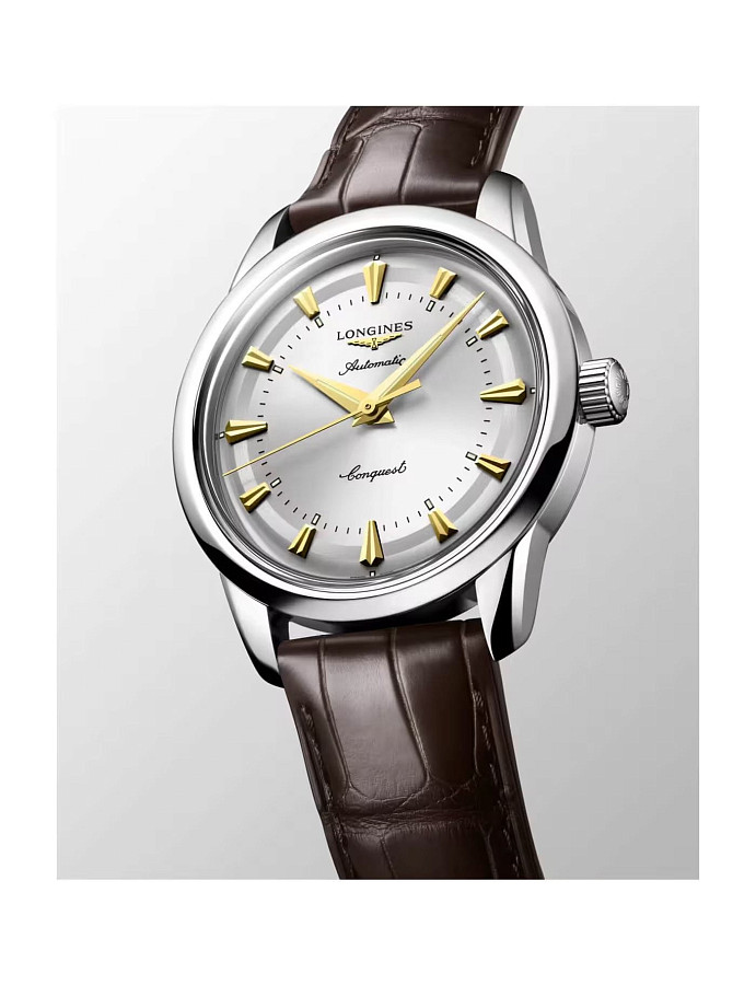 Часы Longines Conquest Heritage L1.649.4.72.0 — кожаный, мужские