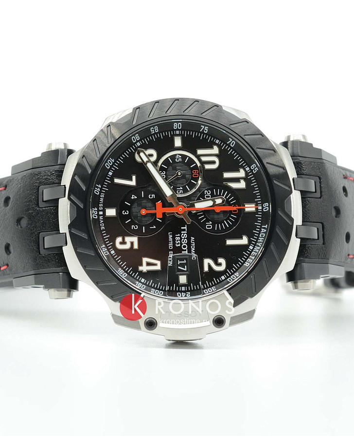 Часы Tissot T-Race MotoGP Automatic Chronograph T115.427.27.057.00 — черный, металл сталь