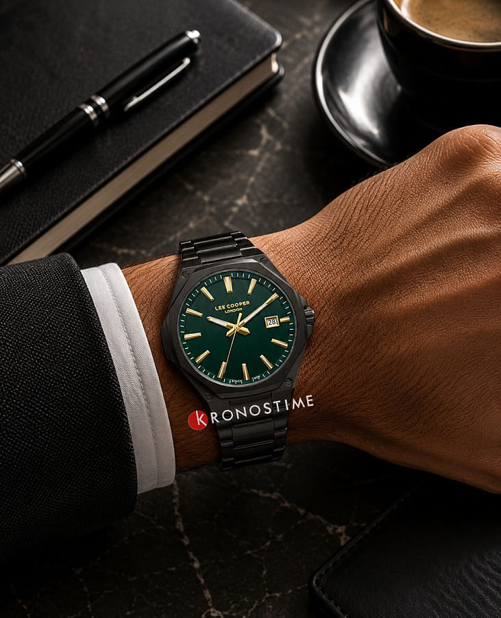 Часы Lee Cooper LC08252.070 — нержавеющая сталь с ip-покрытием, мужские