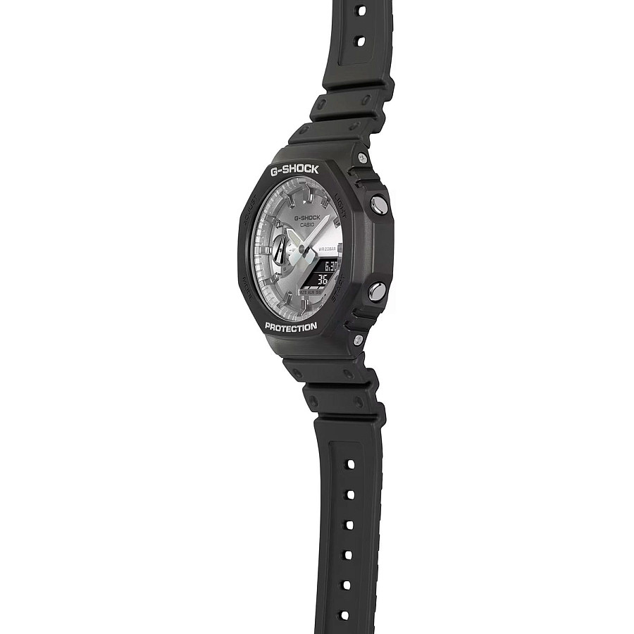Часы Casio G-Shock GA-2100SB-1ADR (GA-2100SB-1AER) — пластик, мужские