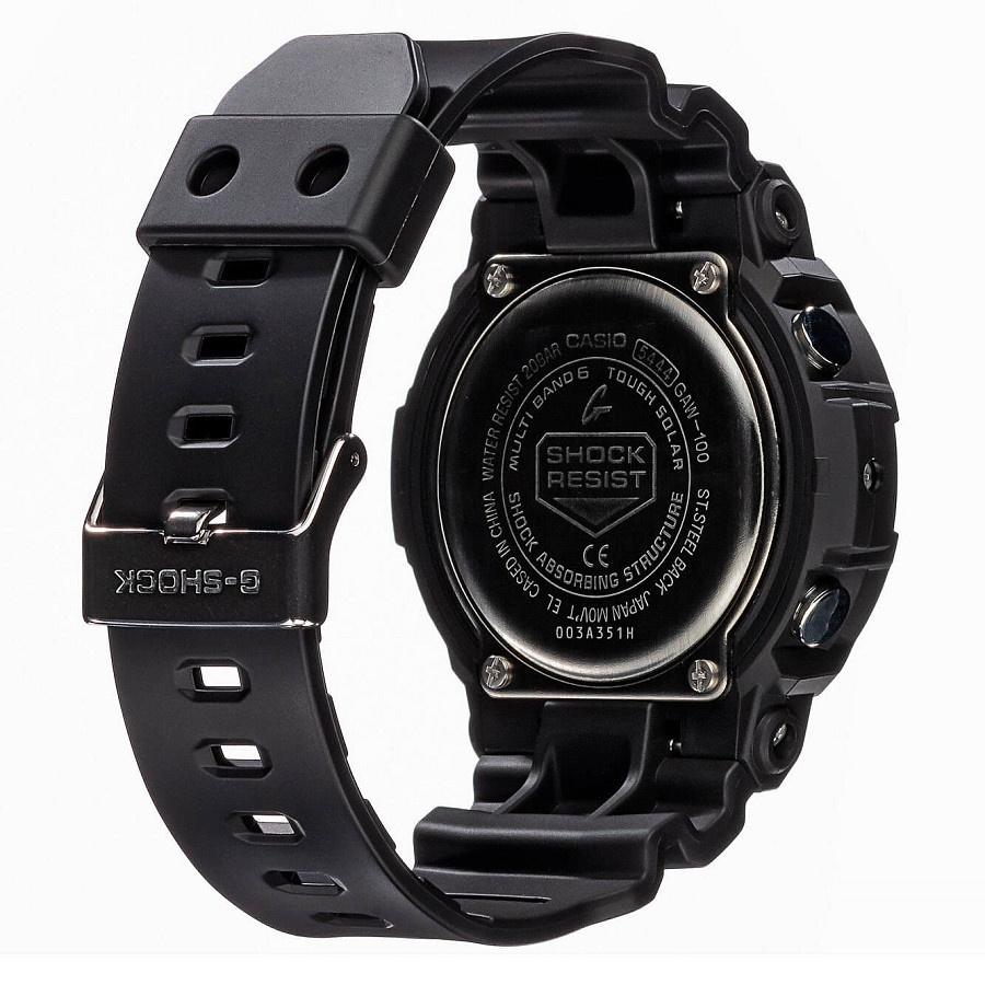 Часы Casio G-Shock GAW-100-1A — сталь металл пластик, Япония