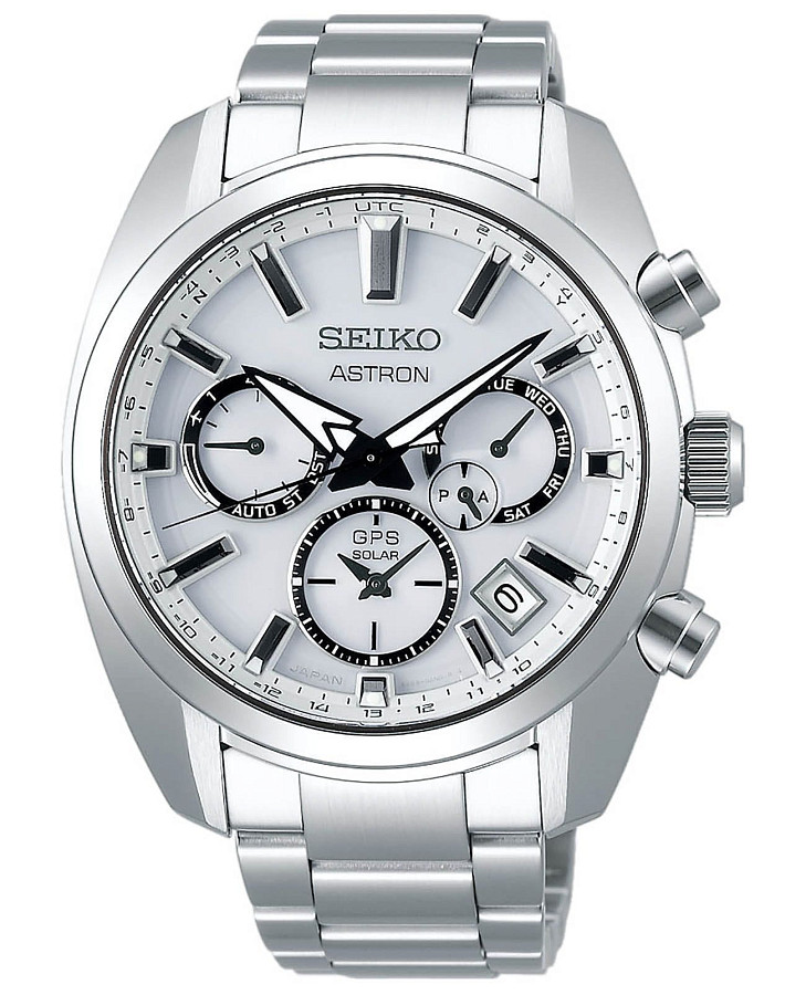 Часы Seiko Astron GPS Solar SSH047J1 — мужские, белый