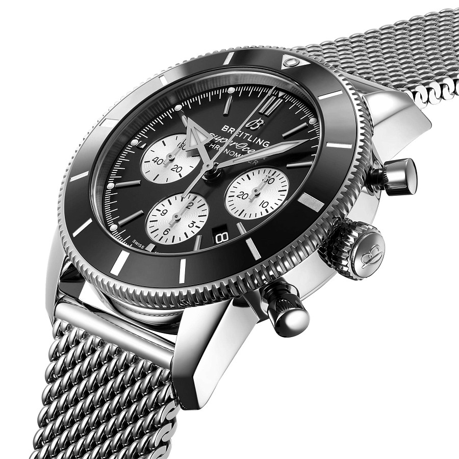 Часы Breitling Superocean Heritage B01 Chronograph 44 AB0162121B1A1 — механические, металл сталь