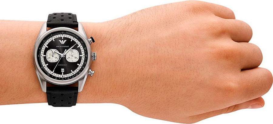 Часы Emporio Armani Racer AR11635 — кварцевые, металл сталь
