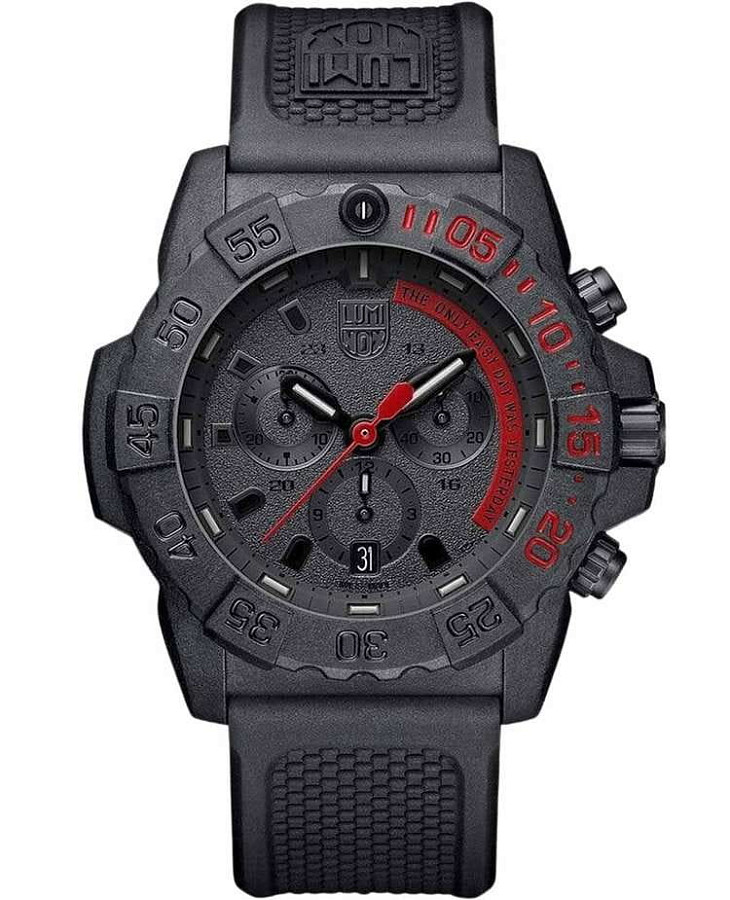 Часы Luminox Navy SEAL Chronograph 3580 Series XS.3581.EY — мужские, черный