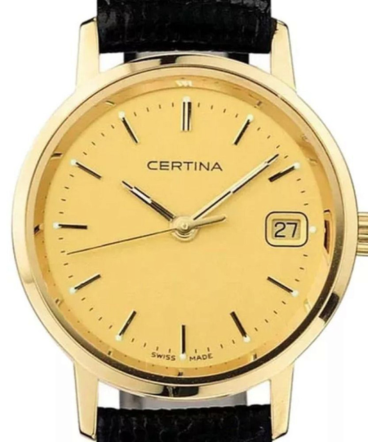 Часы Certina PRISKA GOLD C158.9289.68.31 — кварцевые, золото металл