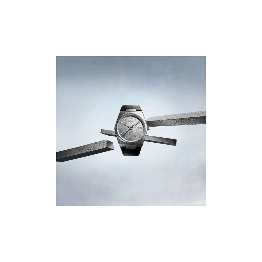 Часы Tissot PRX Damascus Steel 38mm T137.807.96.081.00 — мужские, механические