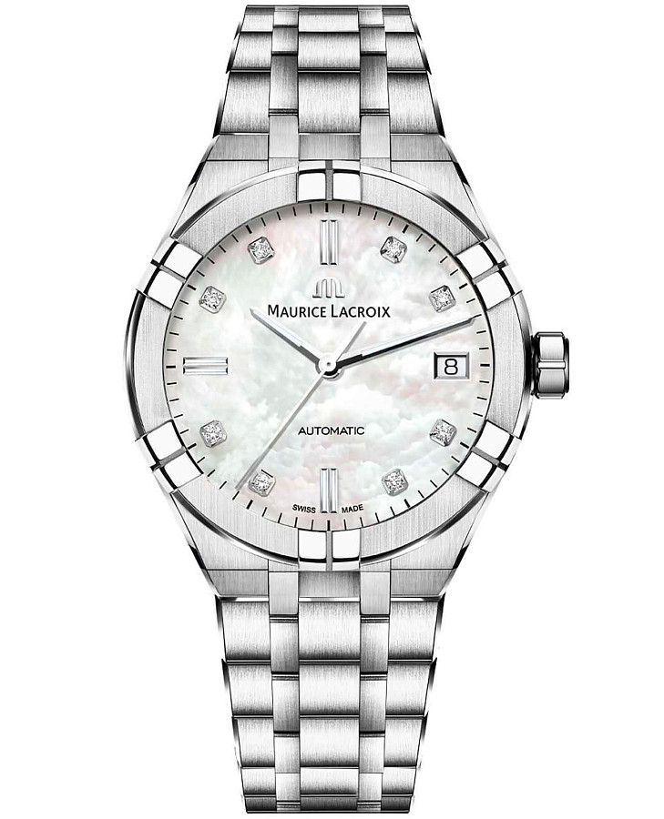 Часы Maurice Lacroix Aikon Automatic AI6007-SS002-170-1 — женские, перламутровый