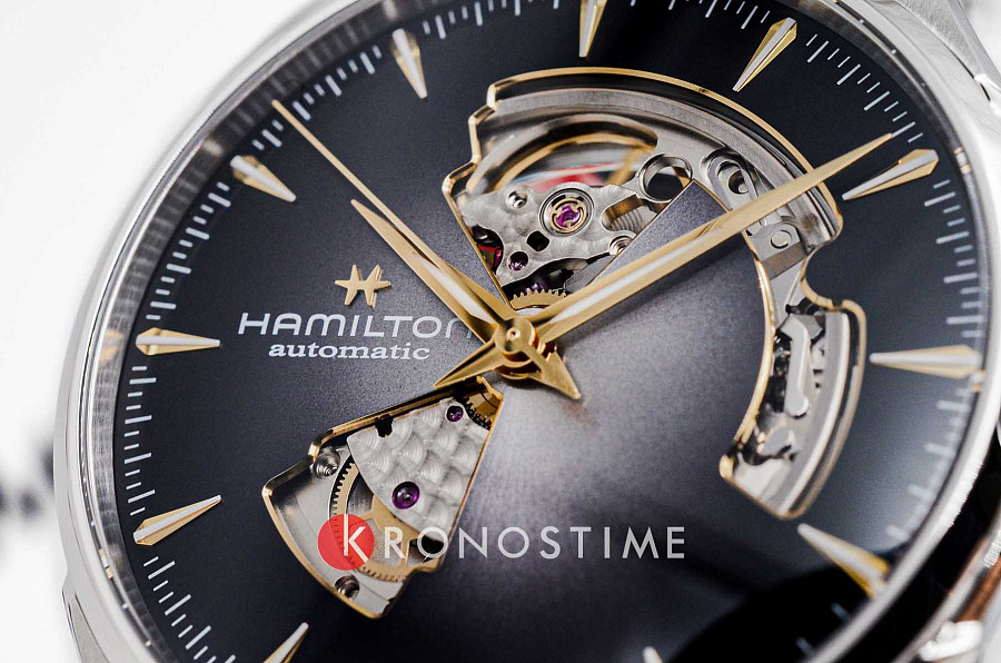 Часы Hamilton Jazzmaster Open Heart Auto H32705180 — мужские, нержавеющая сталь