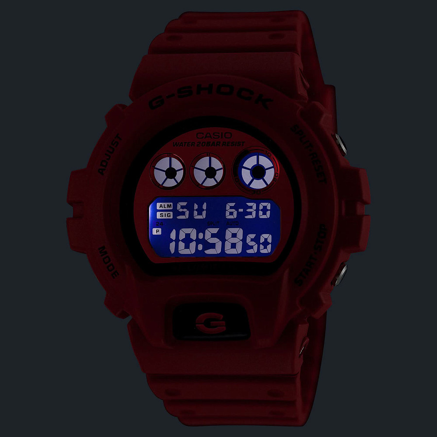 Часы Casio G-Shock DW-6900RRB-4 — пластик, мужские