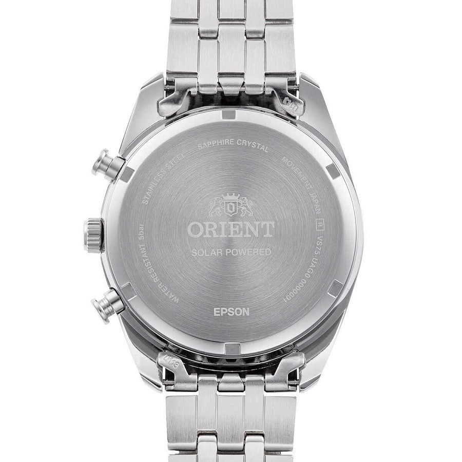 Часы Orient Chronograph RA-TX0303L (RN-TX0303L) — синий, сталь металл