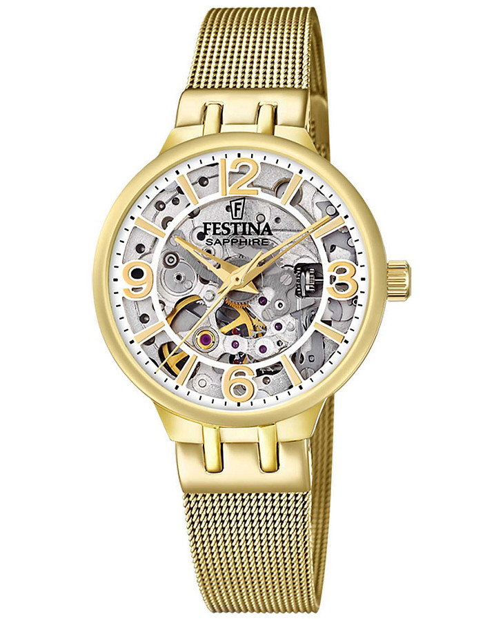 Часы Festina Automatic F20580/1 — женские, серебристый
