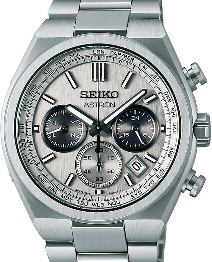 Часы Seiko Astron Nexter Solar Radio SBXY095 — кварцевые, титан