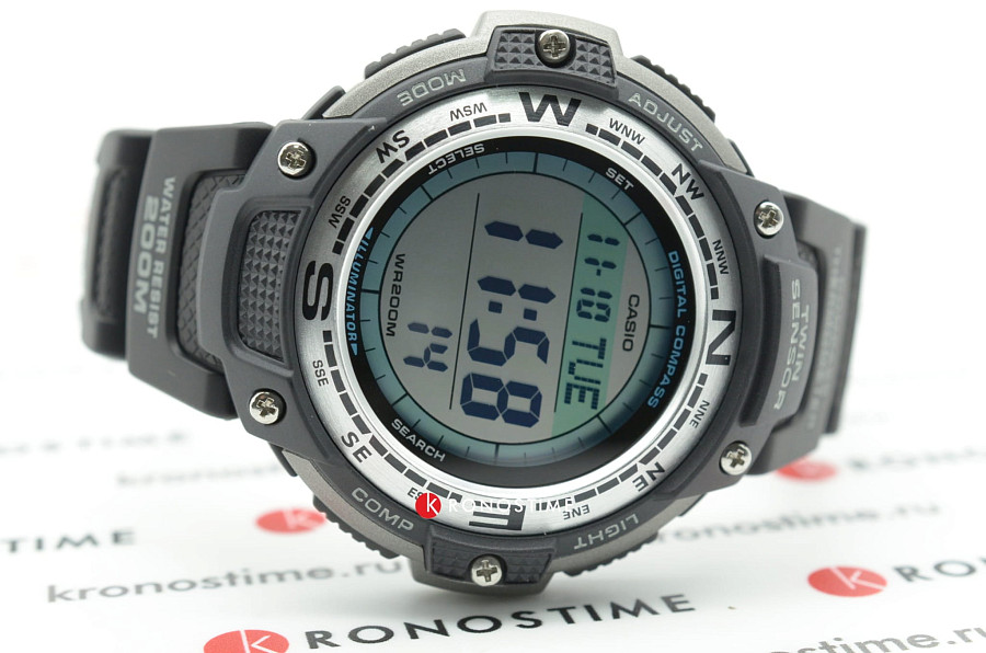 Часы Casio Collection SGW-100-1VER — мужские, пластик