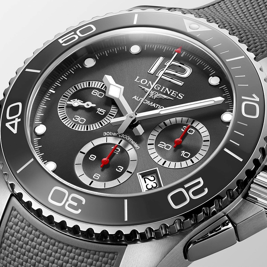 Часы Longines HydroConquest L3.883.4.76.9 — каучук, мужские