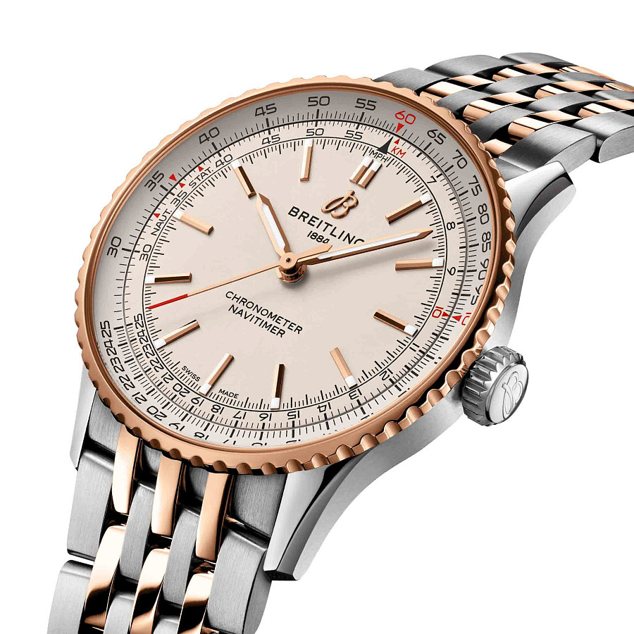 Часы Breitling Navitimer Automatic 41 U17329F41G1U1 — механические, сталь золото