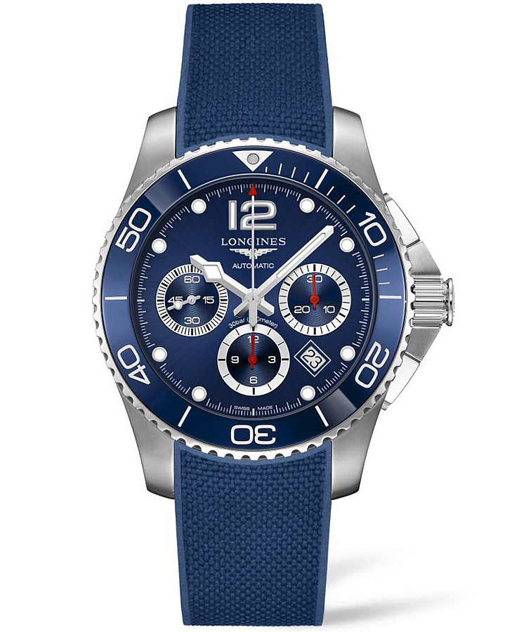 Часы Longines HydroConquest L3.883.4.96.9 — мужские, синий