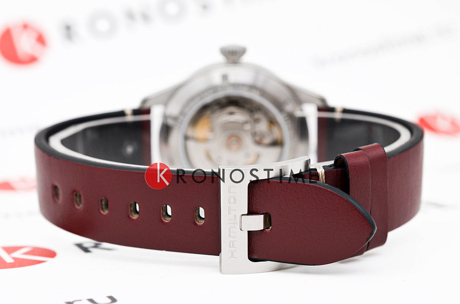 Часы Hamilton Khaki Aviation Pilot Pioneer Auto 38mm H76265810 — кожаный, мужские