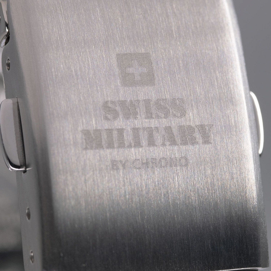 Часы Swiss Military by Chrono Сверхточные SM30200.05 — сталь c pvd покрытием, мужские