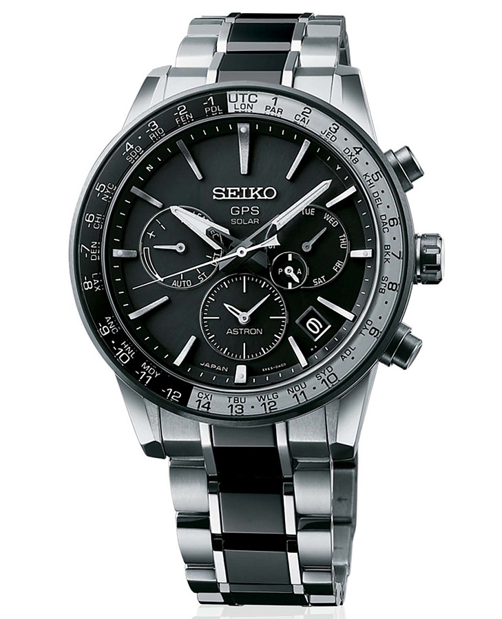 Часы Seiko Astron GPS Solar SSH011J1 — мужские, черный