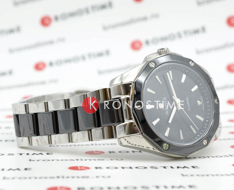 Часы Wainer Diamond WA.18050-A — нержавеющая сталь с pvd-покрытием, женские