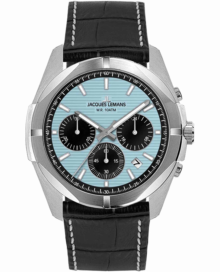 Часы Jacques Lemans Melbourne 1-2180E — мужские, голубой