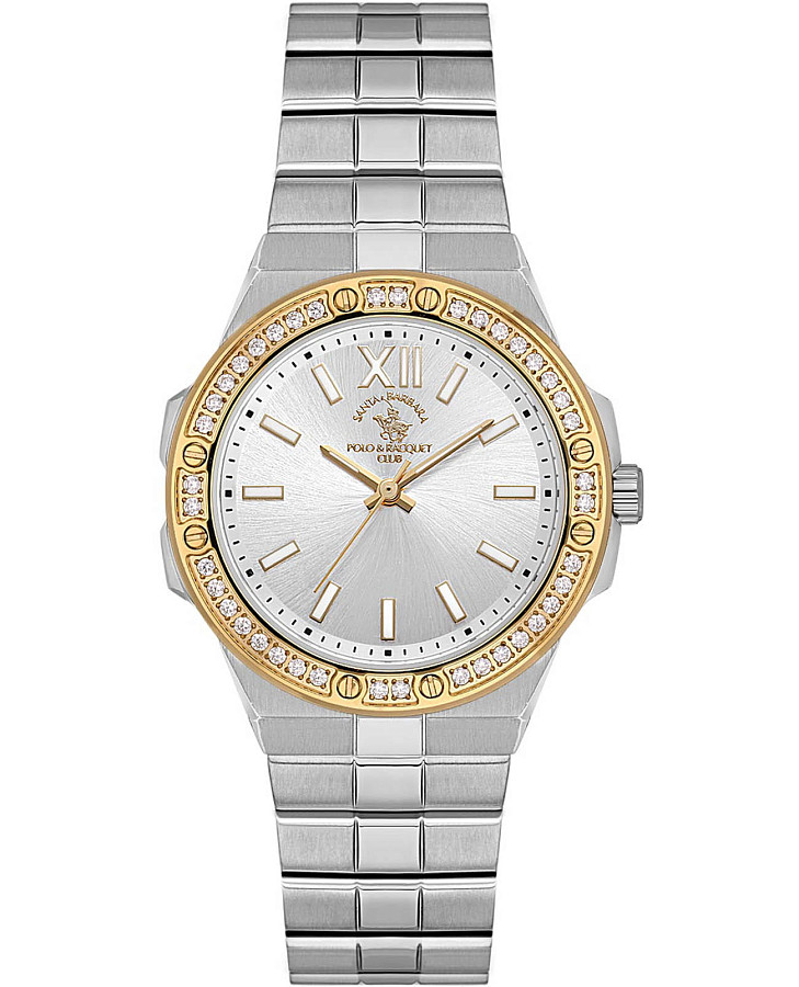 Часы Santa Barbara Polo & Racquet Club Luxury SB.1.10575-4 — женские, серебристый