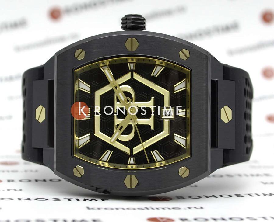 Часы Philipp Plein The Hexagon PWPUA0224 — кварцевые, металл сталь