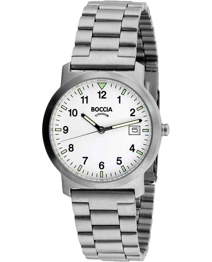 Часы Boccia Titanium 3630-01 — мужские, белый