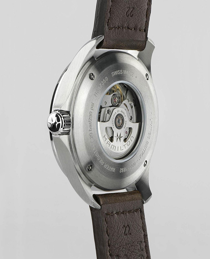 Часы Hamilton Khaki Aviation Pilot Schott NYC H64735561 — кожаный, мужские