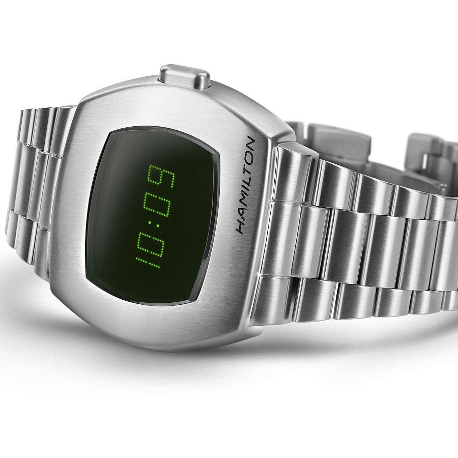 Часы Hamilton American Classic PSR Digital Quartz H52414131 — сталь, Швейцария